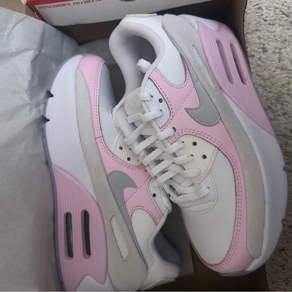 Nike Women's Pink and Gray Sneakers